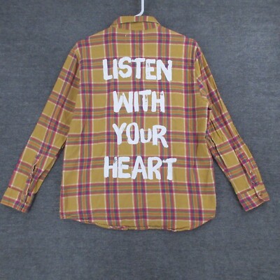 Disney Cakeworthy Shirt Womens M Pocahontas Flannel Multicolor Long Sleeve  Plaid | eBay