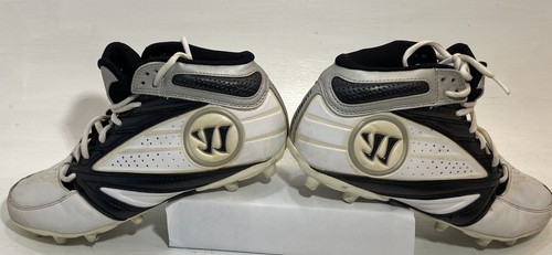 Botines Warrior Burn 2nd Lacrosse Talla 9 Hombre Blanco Negro Gris Exterior - Imagen 3 de 17
