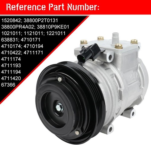 cciyu AC Compressor with Clutch 1990-2001 Fit for Acura EL Integra NSX 1996-2000 - Picture 6 of 8