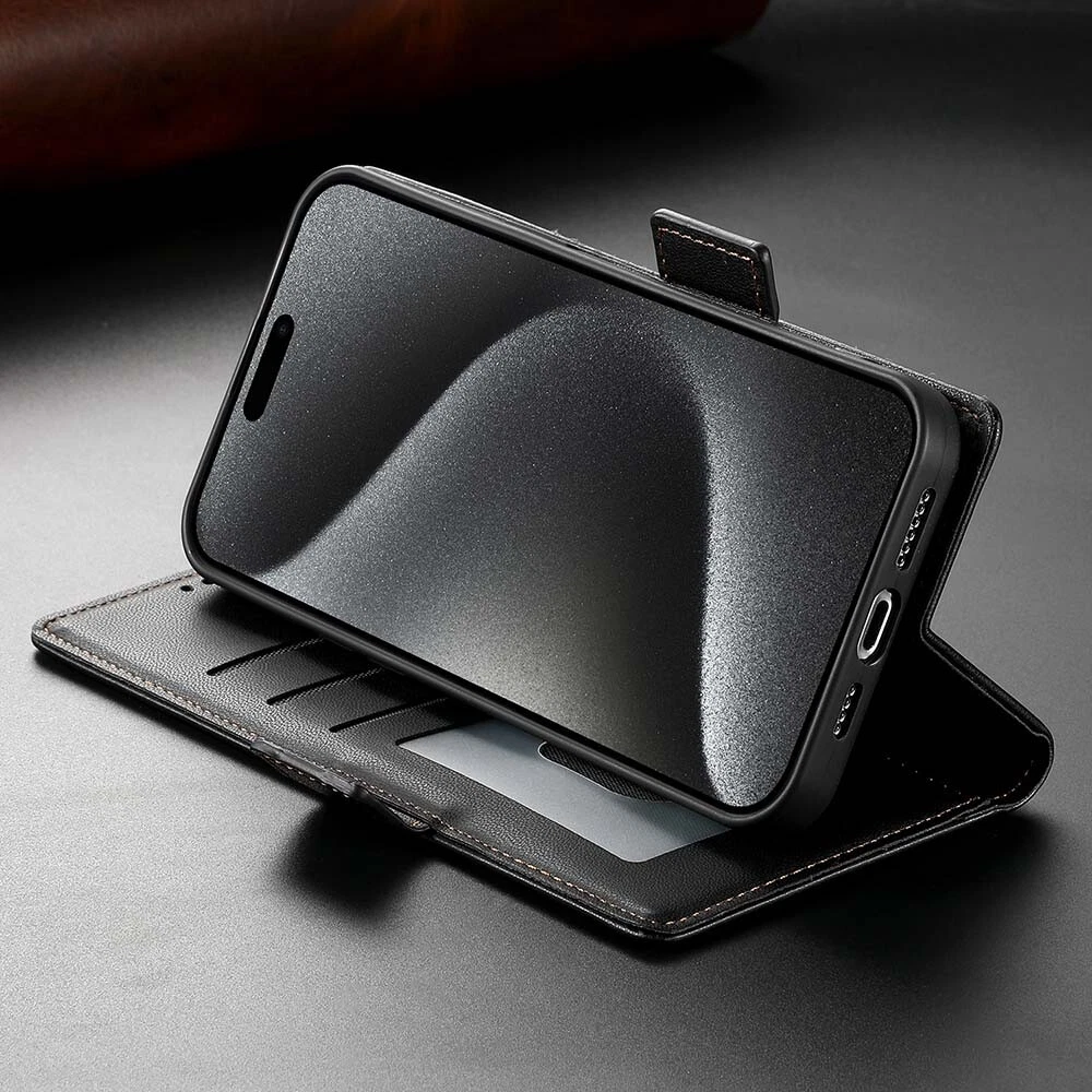 Luxury Magnetic Leather Flip Wallet Case for iPhone 11 12 13 14 15 Pro