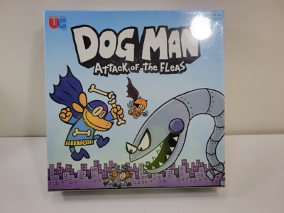 New Sealed 2021 Dog Man Attack of The Fleas Board Game- University Games Brand
