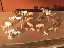 26 MASSETIERE BAUERNHOF TIERFIGUREN Bauernhoffiguren Pferd Kuh Schwein Elastolin