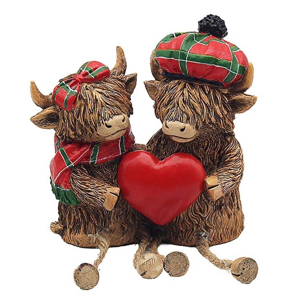 Lesser & Pavey Highland Cows Tartan Loving Couple LP74355