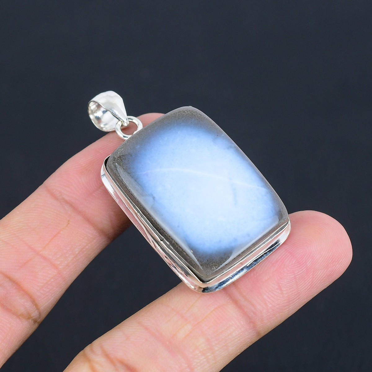 Owyhee Opal Gemstone Handmade 925 Silver Jewelry Pendant