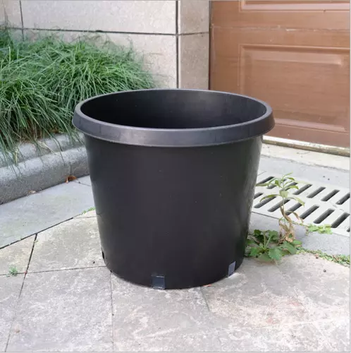 10pcs 320mm Round Black Plastic Nursery Pots Garden / Plant Squat Pot AU - Picture 6 of 8