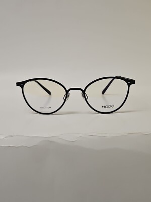 MODO Titanium 4400 Black Eyeglasses Frames 49[]20-140