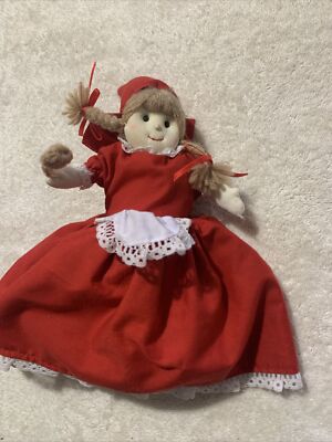 Vtg Little Red Riding Hood/Grandma Doll Alma's Designs  Topsy Turvy 2 In 1  Nice