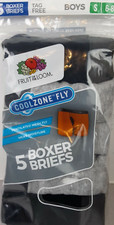 Fruit Of The Loom Boys Cool Zone Fly 5 Boxer Briefs Size S 6-8 - New    62 