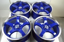 17 Blue Wheels Rims Civic Cooper Cabrio Accord Cobalt Sonata Camry 4x100 4x114.3 17 Blue Wheels Rims Civic Cooper Cabrio Accord Cobalt Sonata Camry 4x100 4x114.3