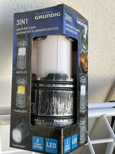 1 Multilampe GRUNDIG Laterne Taschenlampe Flammen Effekt White LED Camping Lampe