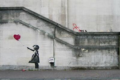 BANKSY - THERE IS ALWAYS HOPE POSTER - 24x36 - 36752