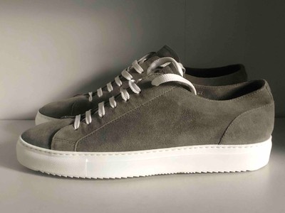 Doucal's beige wash seude  luxury men's shoes Gr 44 US 11 UK 10