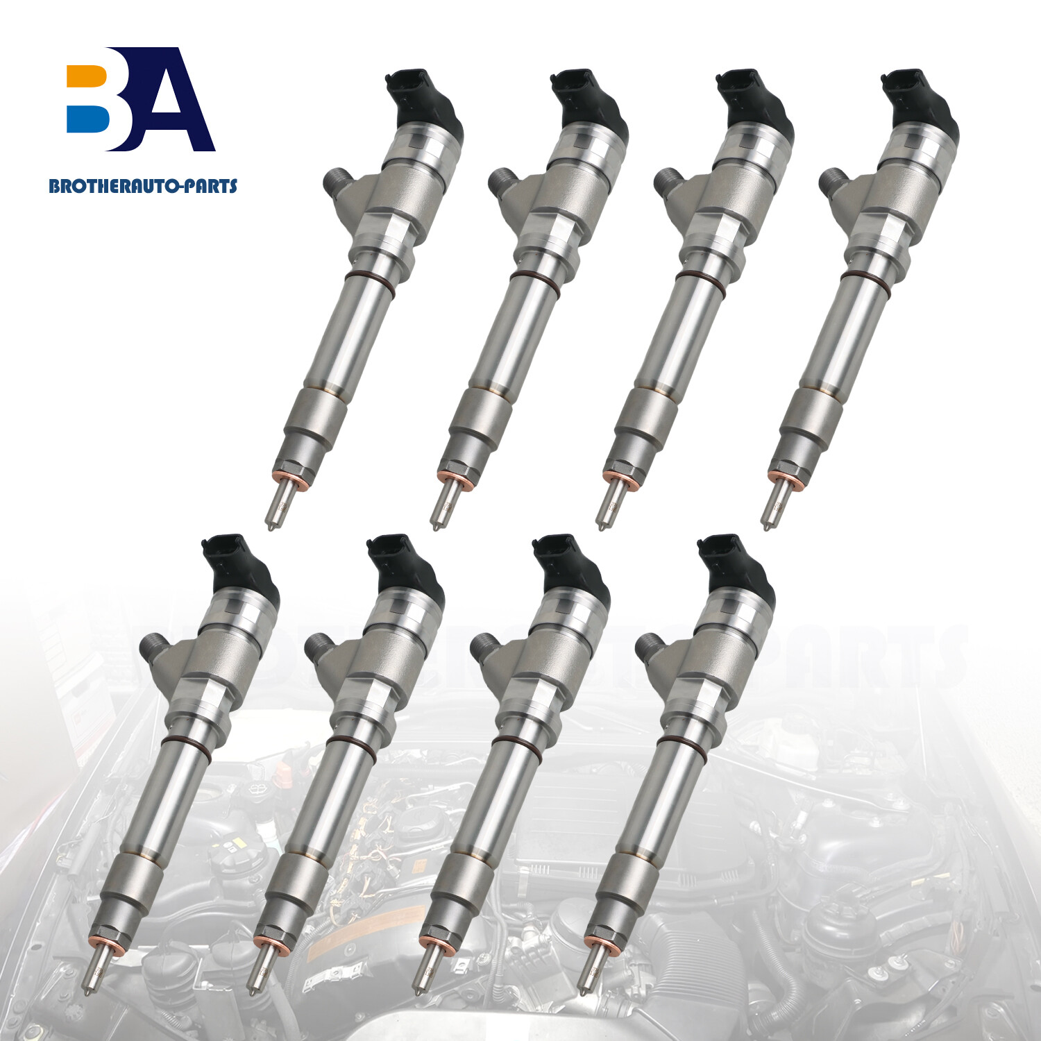 8Pcs Fuel Injector Fit for 2004-05 GM Chevrolet 6.6L Duramax LLY 0445120027