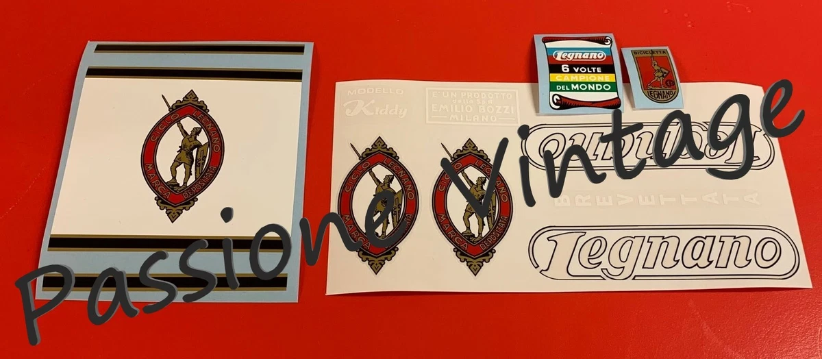 Sticker Voiture Kit Stickers Adesivi Per Bici Da Corsa Vintage LEGNANO Modello GRAN Premio Kit Stickers Adesivi 657327 Sticker Personnalisé