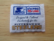 1980's Starter JERSEY Laundry Tag Pro Line Tailored For The PITTSBURGH STEELERS