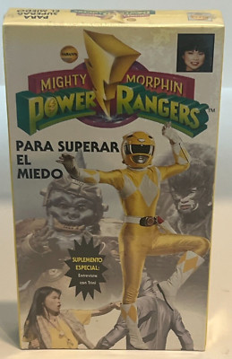 Mighty Morphin Power Rangers Para Superar El Miedo New Vhs Anime Spanish Version