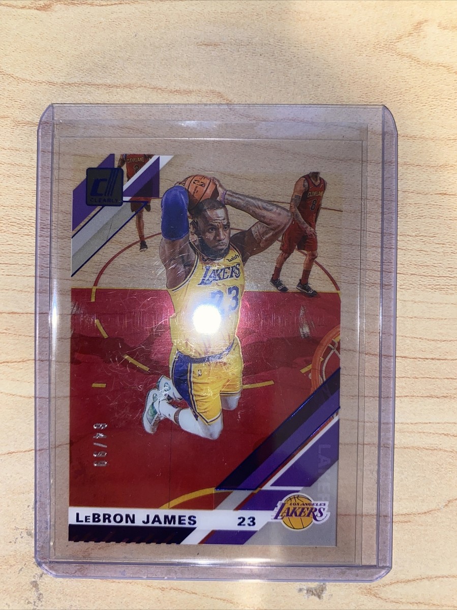 その他 nba panini clearly donruss LEBRON JAMES 2019-20 Panini Clearly Donruss LeBron James Blue /99 PSA 9