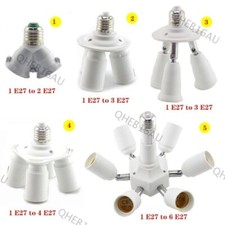 E27 To 3 4 6 E27 Lamp Socket Splitter Adapter LED Light Bulb Base Holder 23H