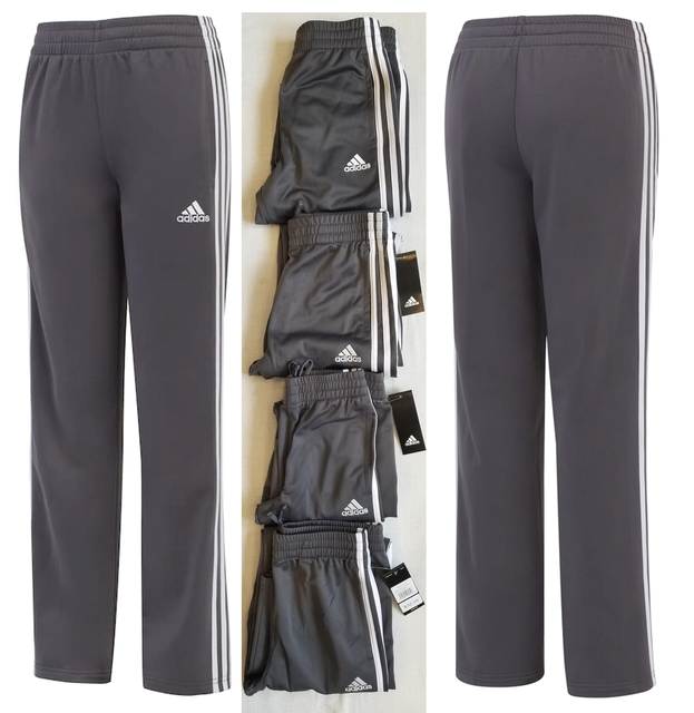 Big Boys 8-20 Adidas Essential Track Athletic Pants S (8), M (10-12) Dark Grey | eBay