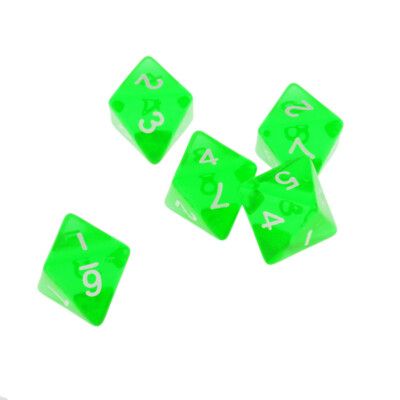 Neu 5 Stück/Set Spiele D8 mehrseitige Würfel Set 5 Farben