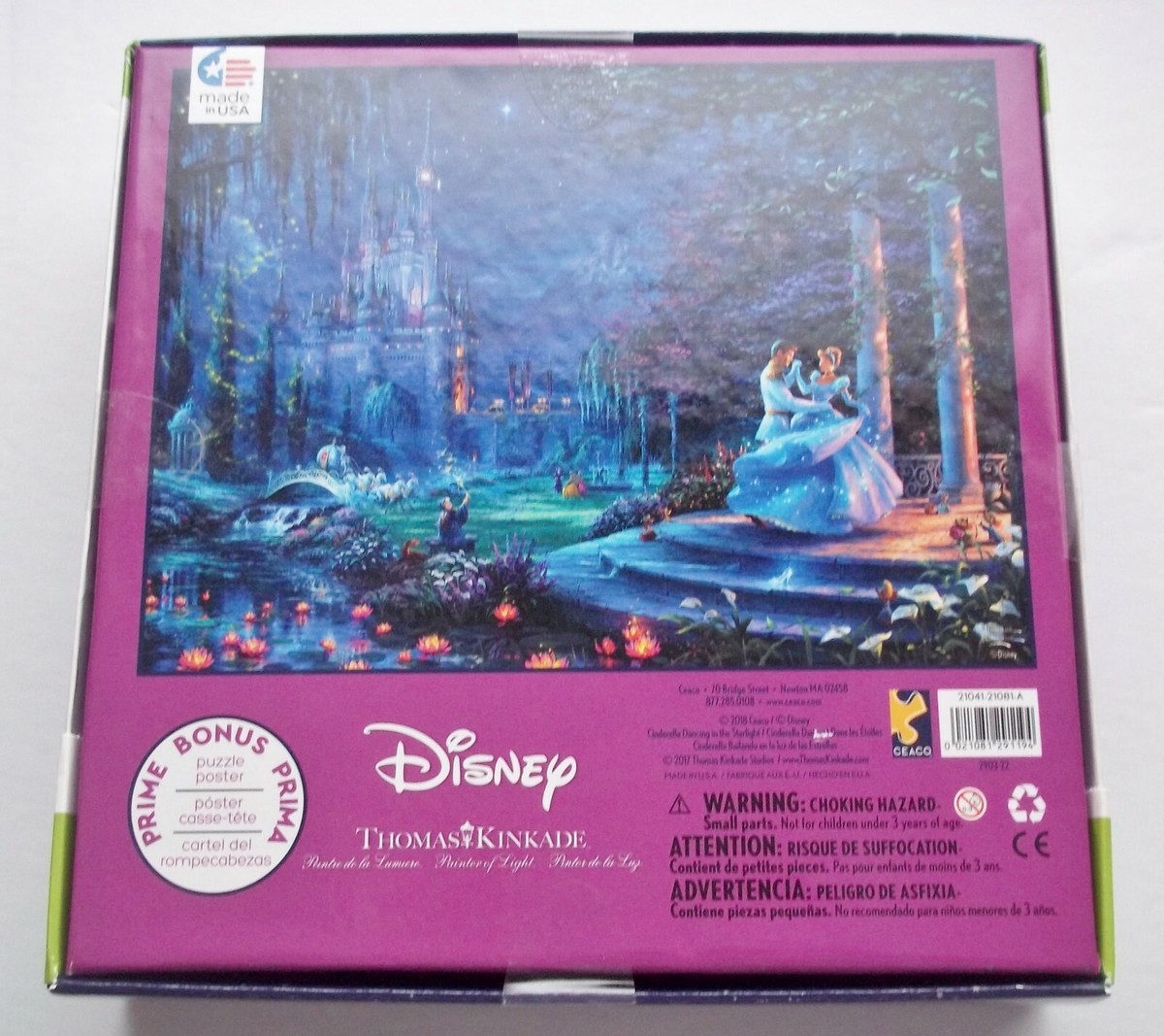 Disney Thomas Kinkade Cinderella Dancing in the Starlight