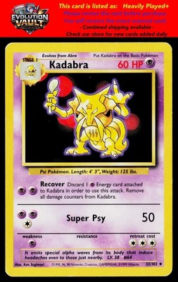 Base Set #032/102 Kadabra (HP)