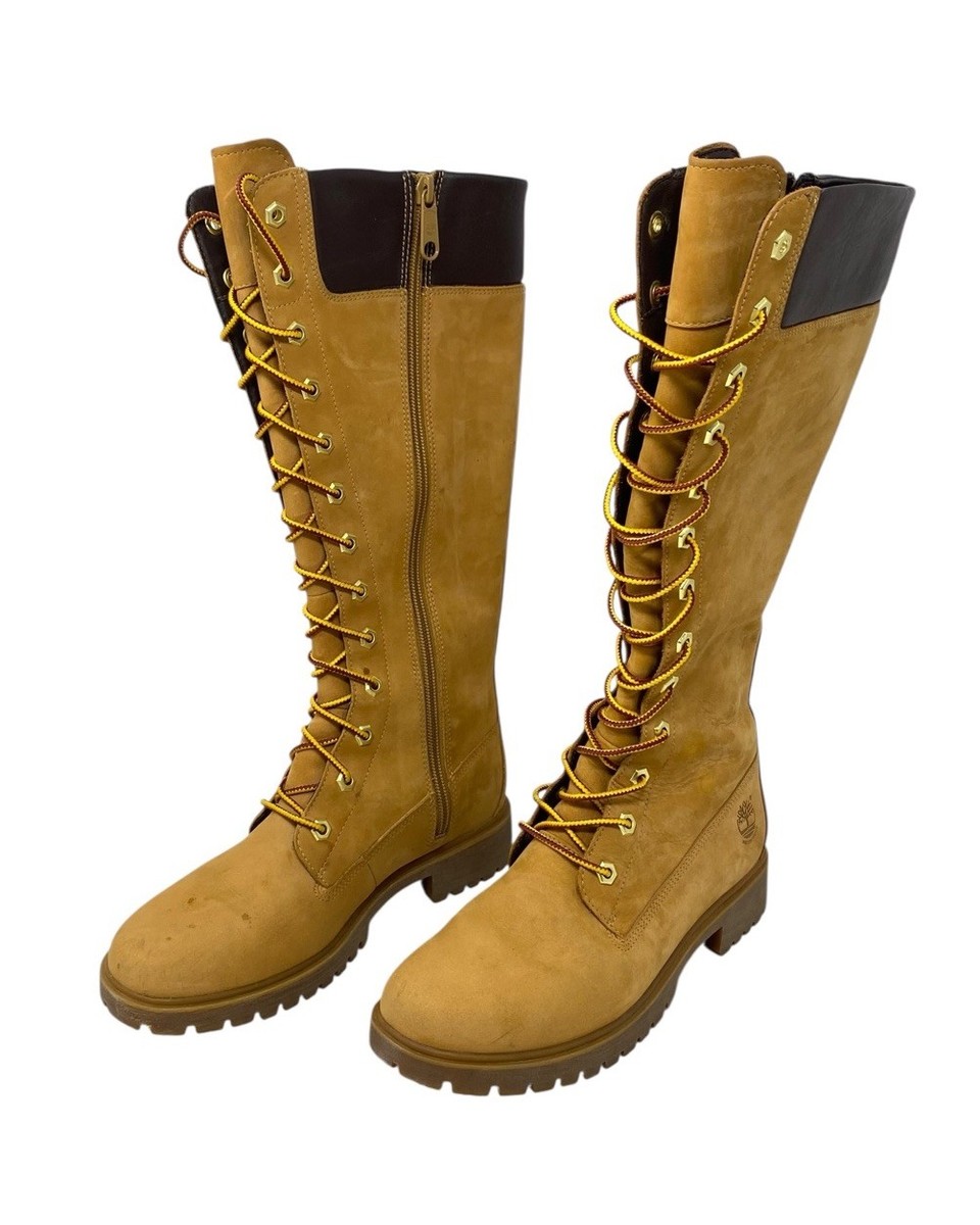 Timberland Premium 14-Inch Tall Wheat Nubuck Leather Waterproof Boots  Womens - Main Image