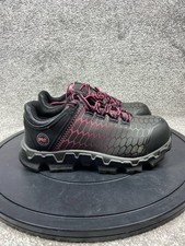 Timberland Pro Shoes Womens Size 5 M Powertrain Alloy Toe Work Black Sneaker