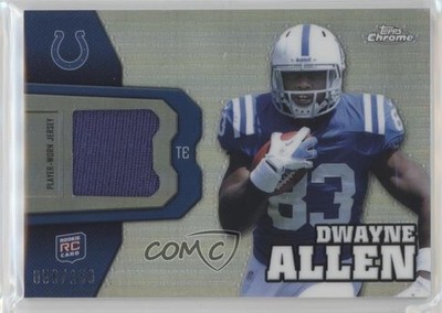 2012 Topps Chrome Rookie Relics Refractor 56/150 Dwayne Allen #RR24 RC 0o9