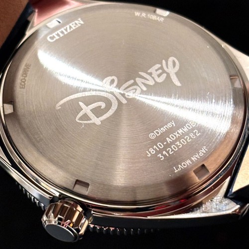 Citizen Eco-Drive J810-A0XMW0 Disney Donald Blk SLV 10Bar Solaire Montre Hommes - Photo 7 sur 8
