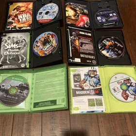 Mix Video Game Lot Xbox One, Xbox 360 Ps2 And PC