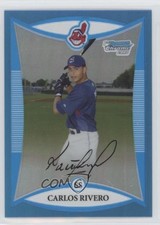2008 Bowman Chrome Prospects Blue Refractor 86/150 Carlos Rivero #BCP203 0f6