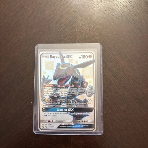 Pokémon TCG Rayquaza GX 177a/168 Alternate Secret Rare Holo Card Near Mint