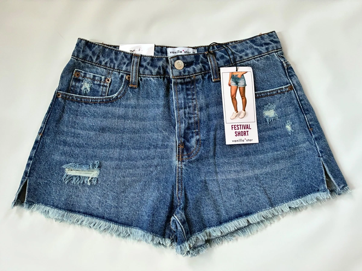 LuminBlaze Short en Jean Femme Taille Haute Tendance Longueur Genou Jean Court Extensible Jambe Large Coupe Ample Bermuda Long