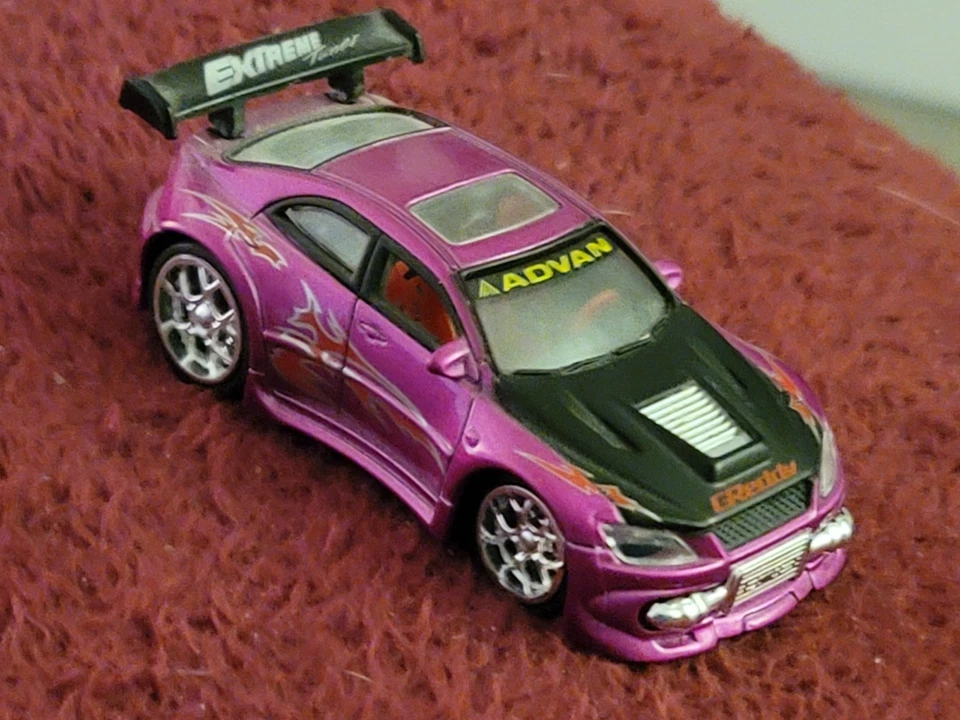 Kentoys Toyota Alteza Street Racer Magenta Purple, 1:60 Scale, Genuine KDM Item. - Image 3 of 4