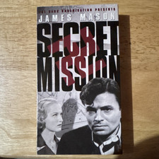 Secret Mission VHS NTSC (1942) Black & White WW2 Spy Action James Mason