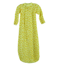 VTG Carter's Night Gown Sleeper Sleep Sack GROWS WITH YOU 0-3 Yrs. YELLOW KNIT