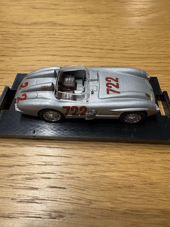Modellino auto Brumm 1/43 Mercedes 300 SLR Roadster #722 Mille Miglia - Immagine 2 di 4