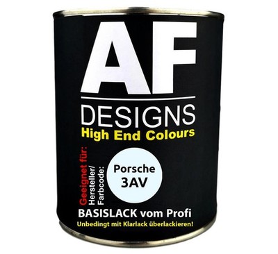 1L Autolack für Porsche 3AV Firnweiss  Autolack Spritzfertig