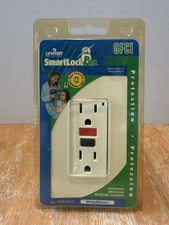 Leviton Smart Lock Pro GFCI Duplex Outlet  7599-RPW Decora White IvoryNEW