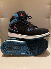 Jordan Mid Top Sneakers Black Blue Pink Size ...