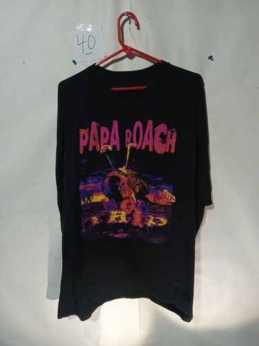 Papa Roach Concert T Shirt Kill The Noise Tour Mens Xxl P2P 26.5" Length 30" - Picture 1 of 4