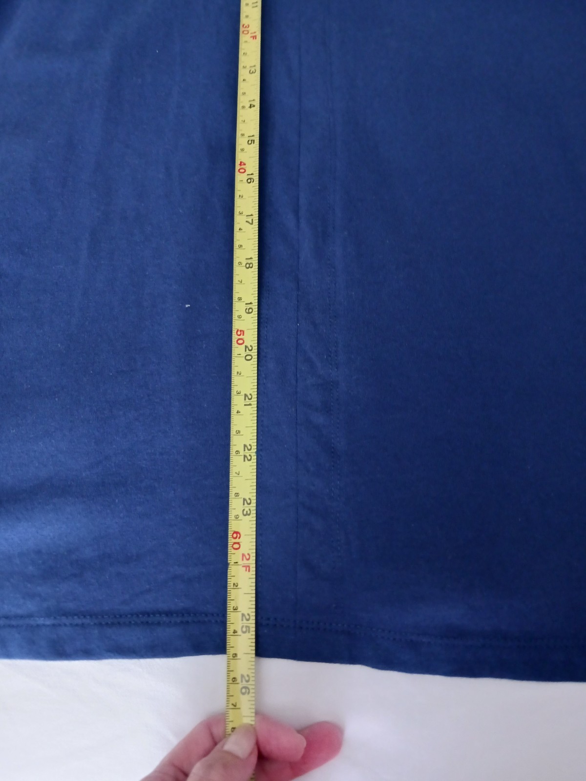 Denim & Co. Essentials Crew Neck Long Sleeve Top Blue Large A295732