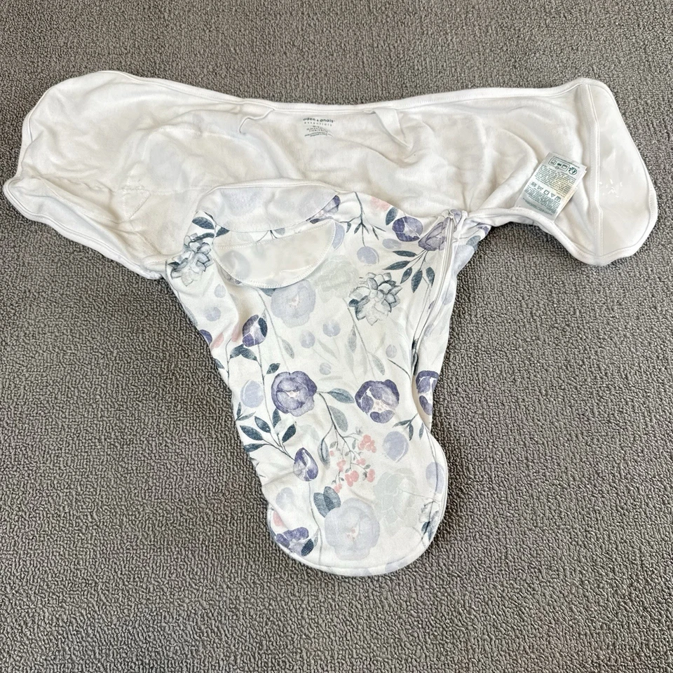 Lote de saco de dormir envoltura envoltura para bebé O-3 meses cremallera ajustable espalda dormir Foto 3 de 4