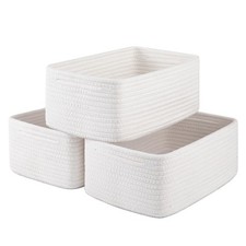 3 Pack Small Storage Baskets for Organizing, Cute Woven Decorative Gift Baske...