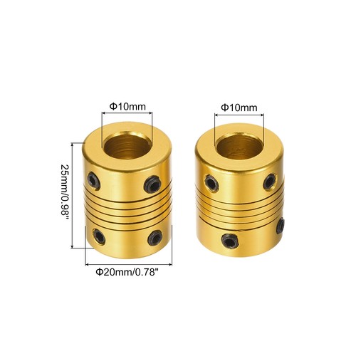 QUARKZMAN 1 Pz Giunto Per Albero In Lega Di Alluminio Da 5mm A - 3