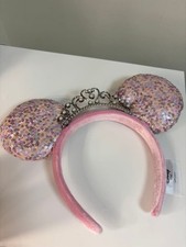 Disney Minnie Mouse Pink Sequin Headband Tiara