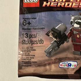 LEGO Marvel Rocket Raccoon Sealed Polybag Minifigure Toys R Us Exclusive
