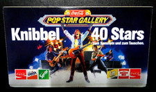 Werbe-Aufkleber Knibbel Bilder Pop Star Gallery 1982 Coca Cola Fanta Lift Sprite