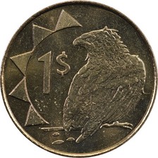 Namibia - 1 Dollar - 1993 - AUnc - Bateleur Eagle